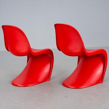 STOLAR, ett par, "Panton chair", Verner Panton för Vitra.