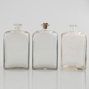 A flask box, 19th century.