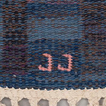 CARPET. "Spice Hall". Flat weave. 244 x 170 cm. Signed JJ as well as A (Judith Johansson, väverskan Anna Johansson).