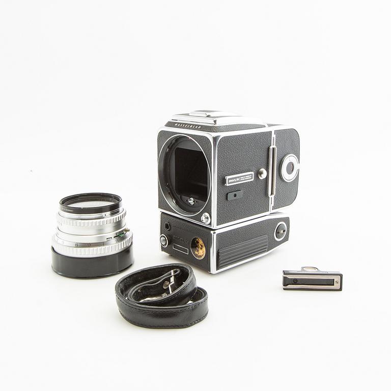 Kamera Hasselblad 500 EL/M kamerahus och objektiv.