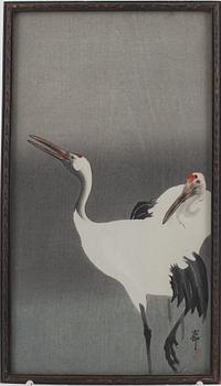 Ohara Koson, "Two cranes".