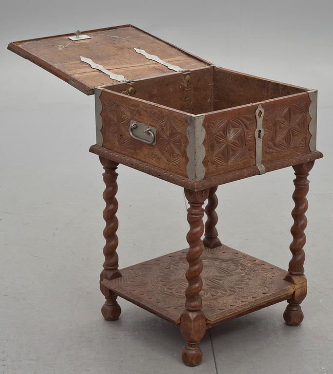 SCHATULL, barockstil, 1800-tal.