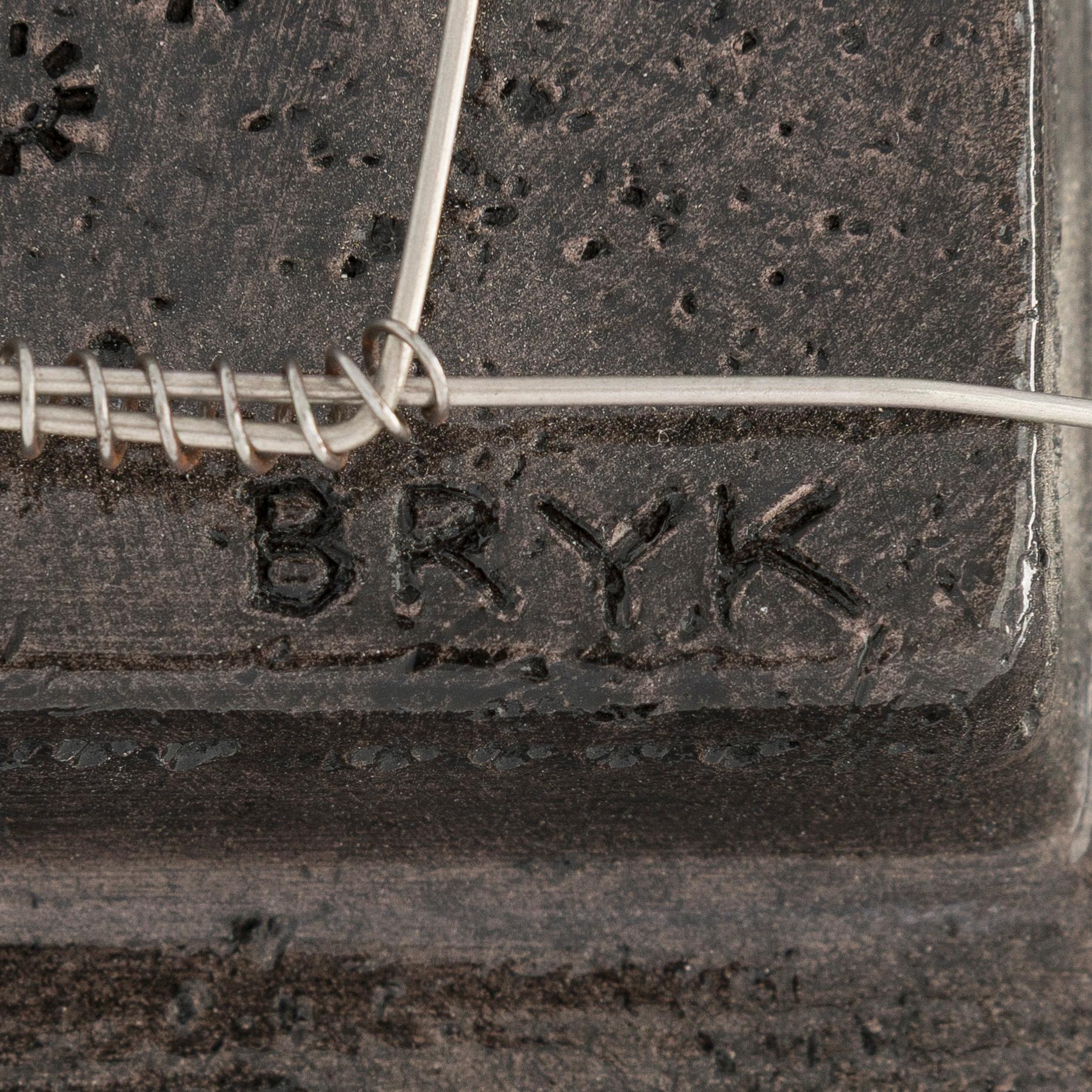 Rut Bryk, a stoneware wall relief, signed BRYK.