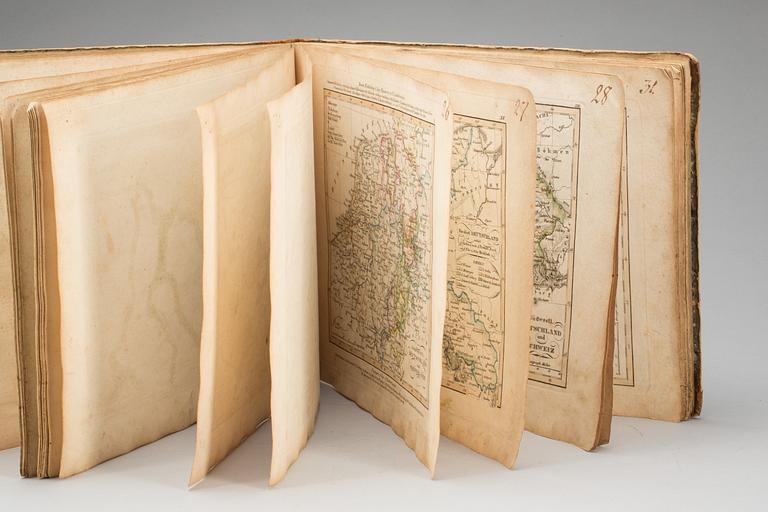 BOK, "Atlas öfver gamla verlden", Palmblad & Co, Uppsala 1825.
