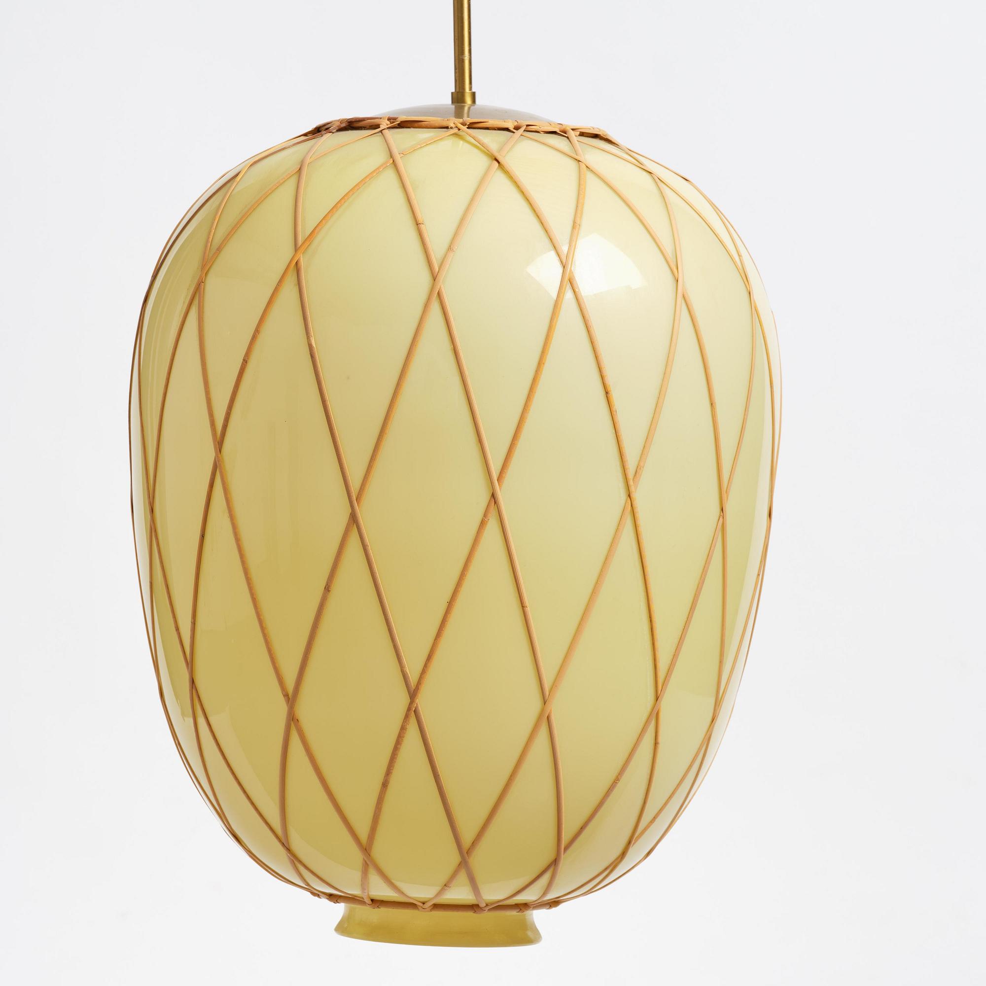 Harald Notini, a ceiling lamp model "11555", Arvid Böhlmarks Lampfabrik, Stockholm, 1940s.