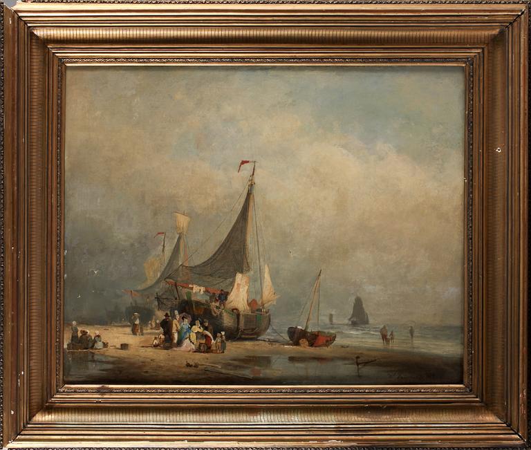 VIGGO FAUERHOLDT, olja på pannå, signerad.