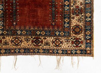 An antique Sivas prayer rug, central Anatolia, c. 189 x 125 cm.