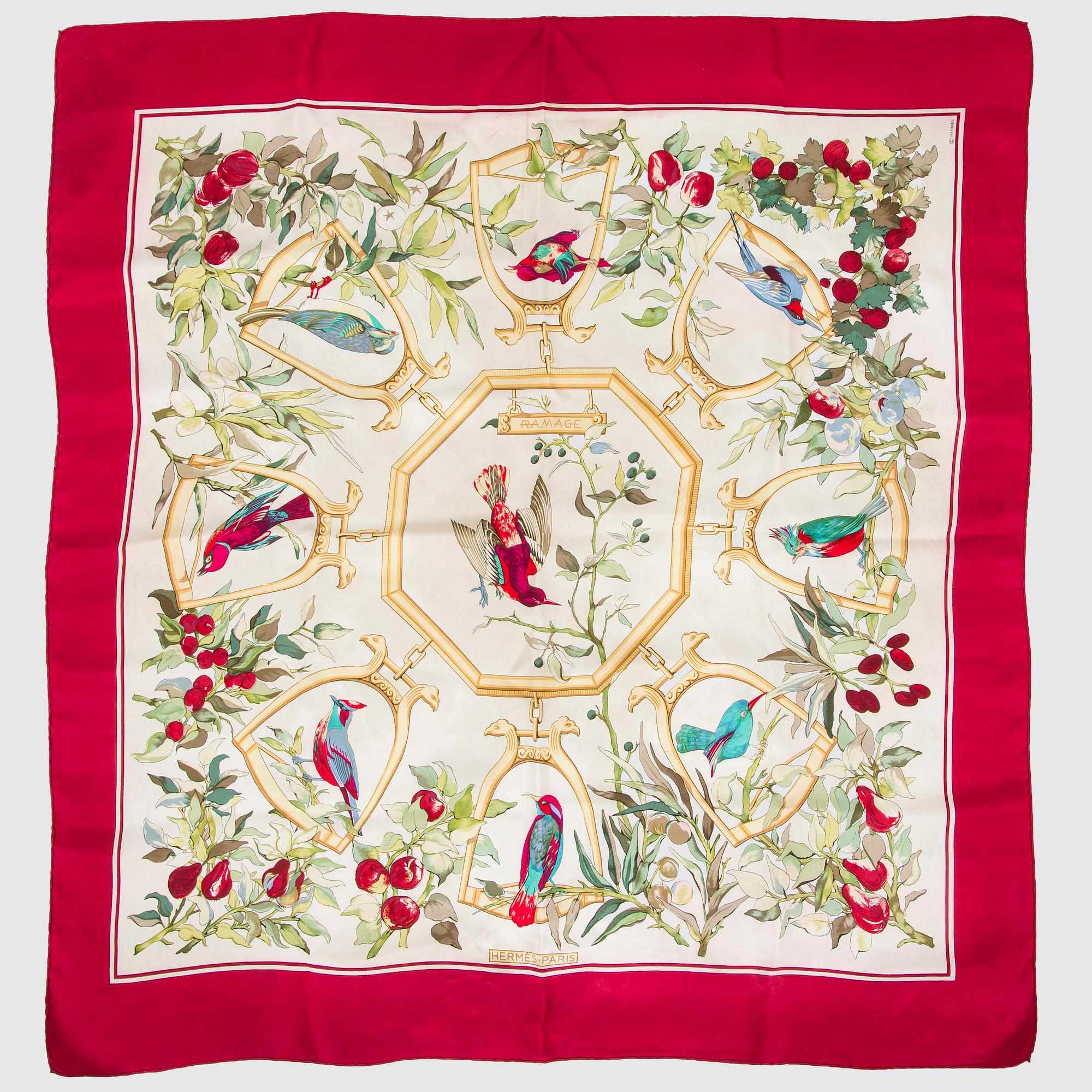 Hermès, a 'Ramage' scarf.