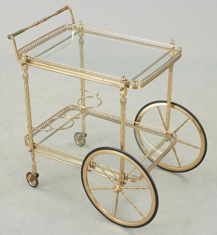 SERVERINGSVAGN, mässing, 1900-talets mitt.