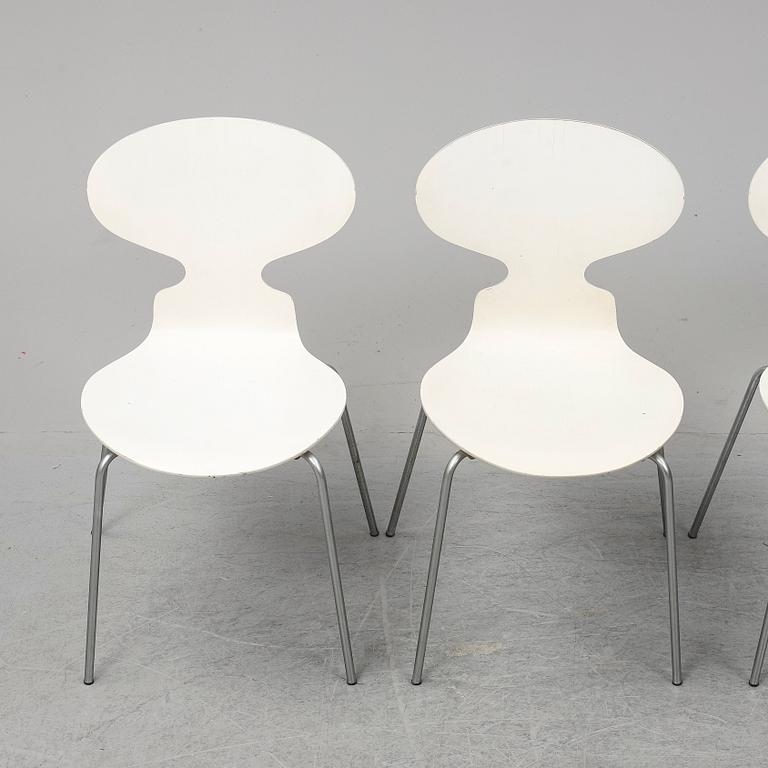 ARNE JACOBSEN, four 'Myran' chairs, Fritz Hansen, 1970.