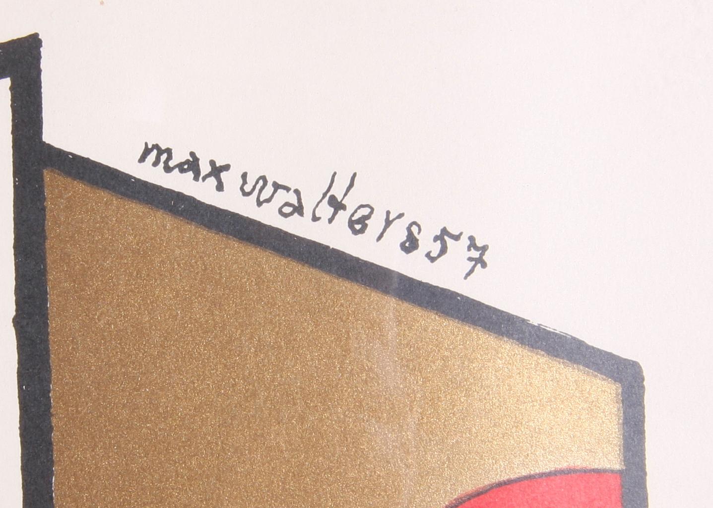 SVANBERG, MAX WALTER, blandteknik, sign o dat -57 i trycket.