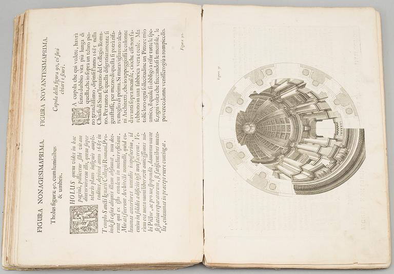 A BOOK, Andrea Pozzo: Prospettiva de pittori e architetti, Roma 1693.
