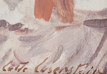 LOTTE LASERSTEIN, olja på pannå, 2 st. Sign.