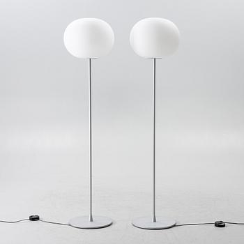 Jasper Morrison, a pair of 'Glo-Ball' floor lamps, Flos, Italy.