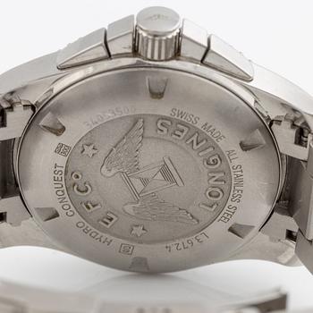 Longines, Hydro Conquest, chronograph, wristwatch, 41 mm.