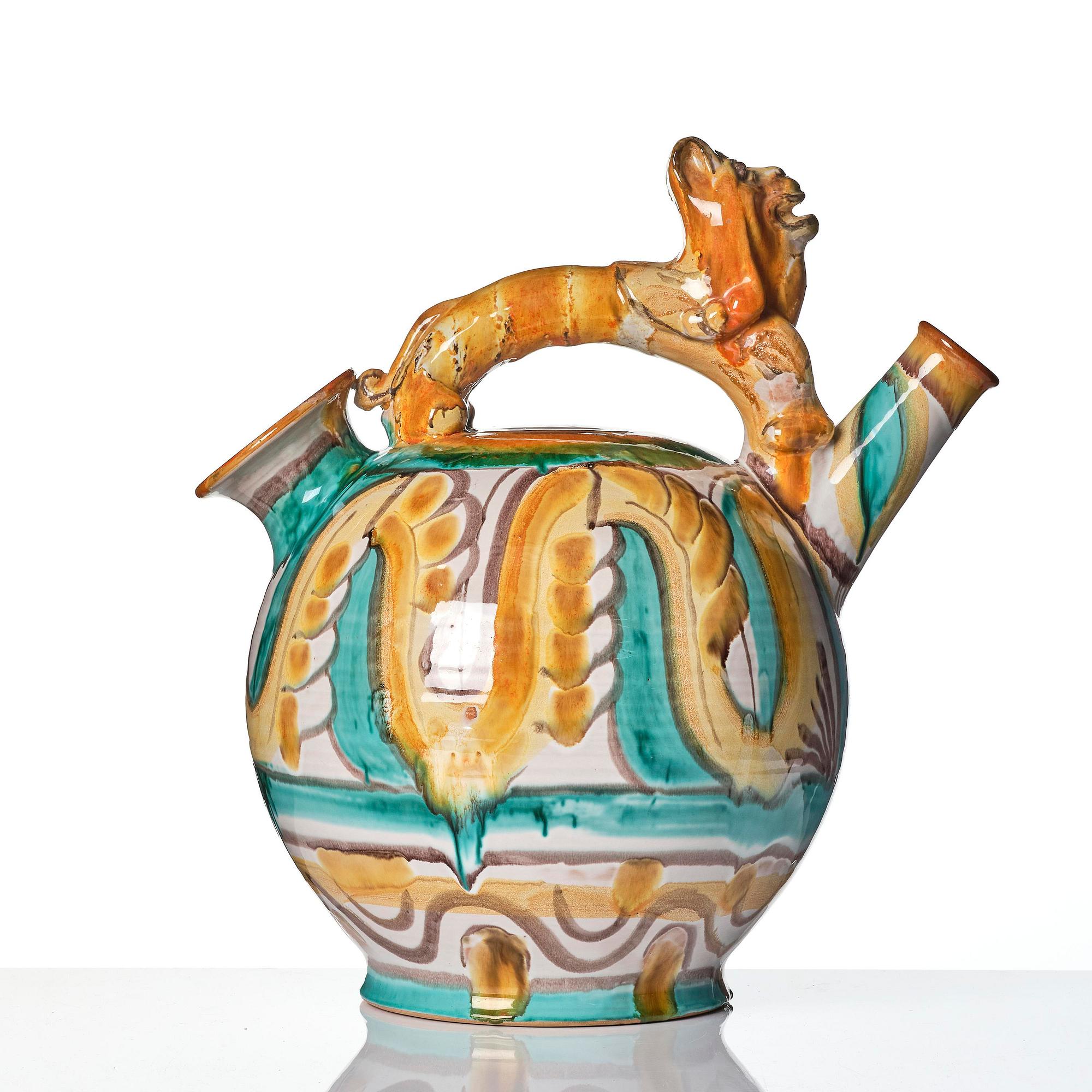 Allan Ebeling, a glazed ceramic jug, Upsala-Ekeby, ca. 1930.