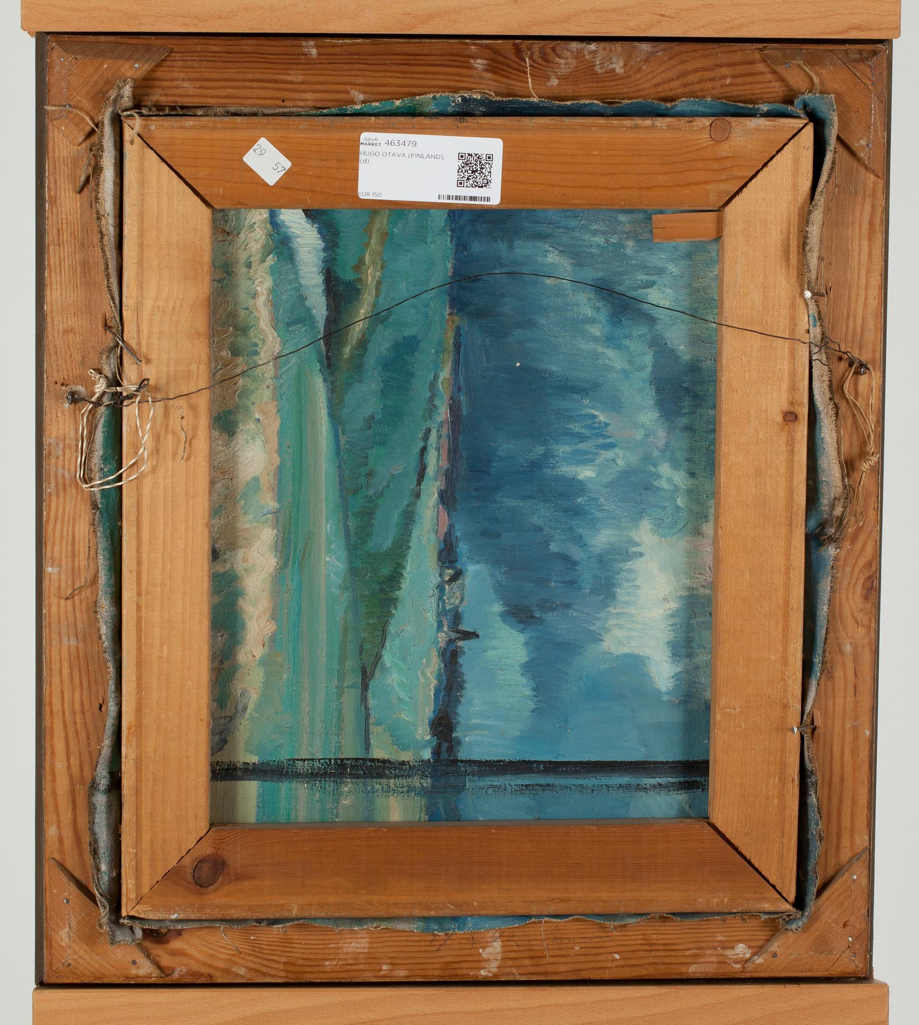 HUGO OTAVA, öljy kankaalle, signeerattu ja päivätty -17.