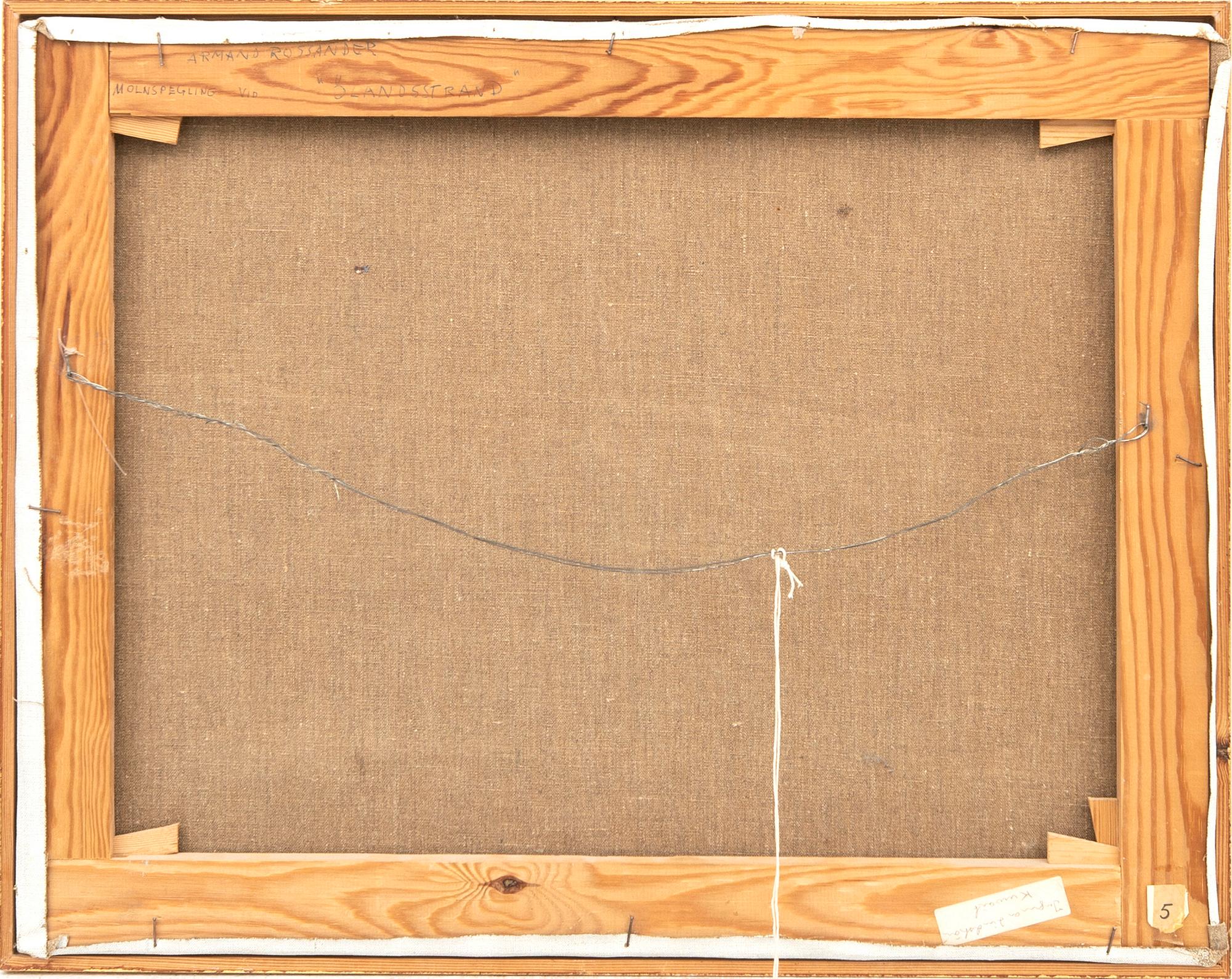 Armand Rossander, olja på duk, signerad.