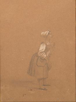 Johan Cardon,  drweing signed.