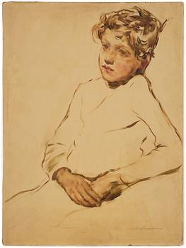 Lotte Laserstein, "Das kranke kind".