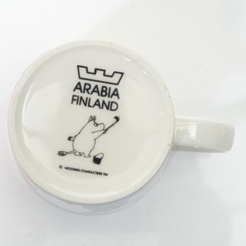 Arabia, seven Moomin mugs, Finland.