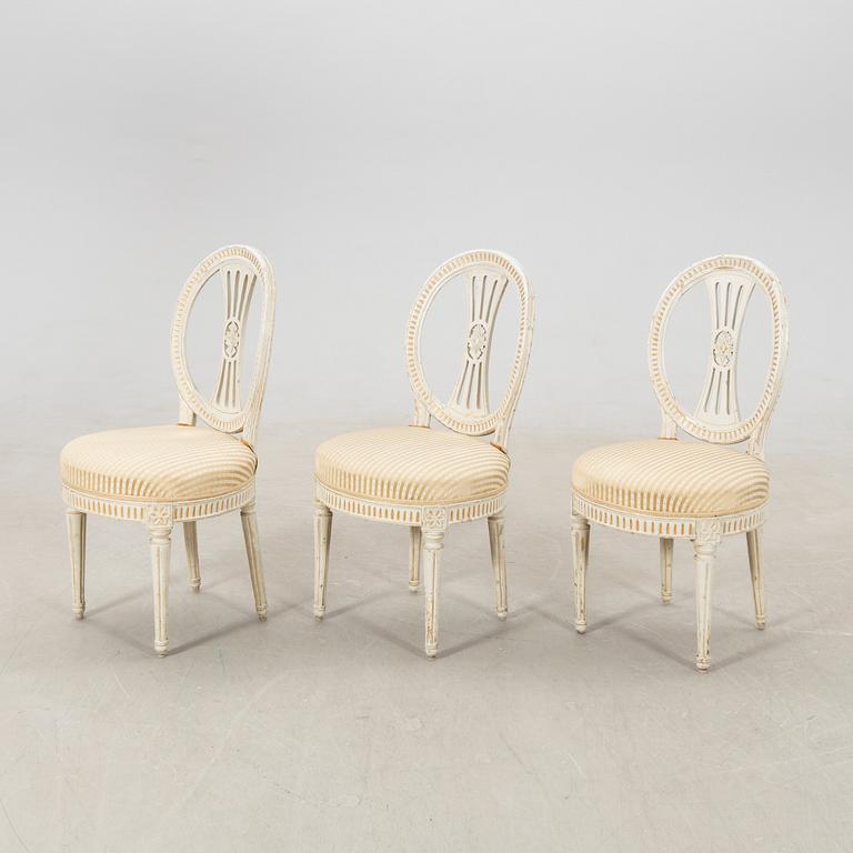 Chairs 6 pcs Sengustavian Lindomar work, first half of the 19th century.