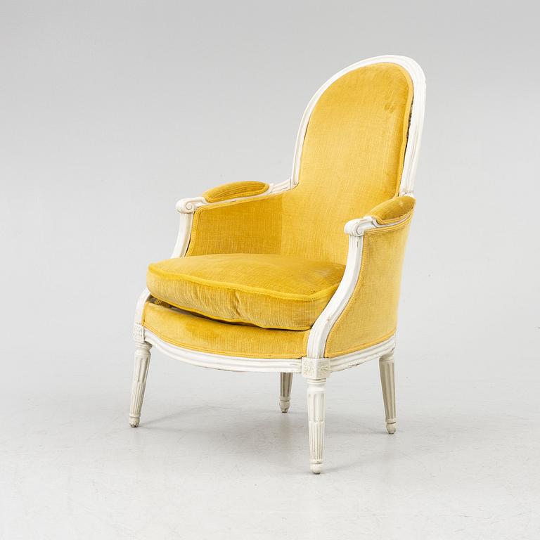 Fåtölj, Gustaviansk stil, 1900-talets början.