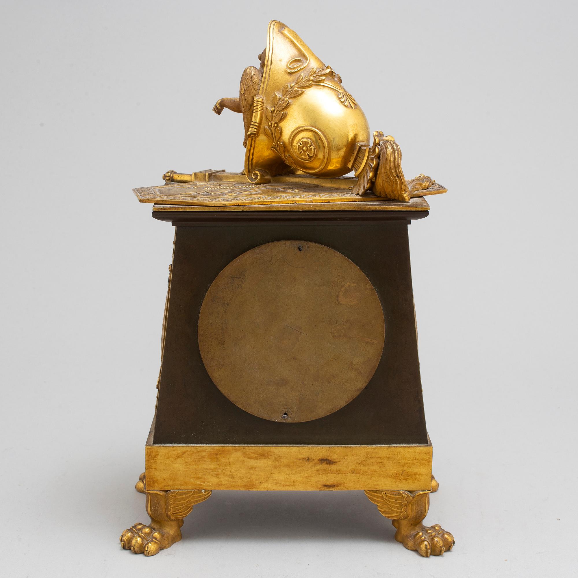 A French Empire early 19th century mantel clock.