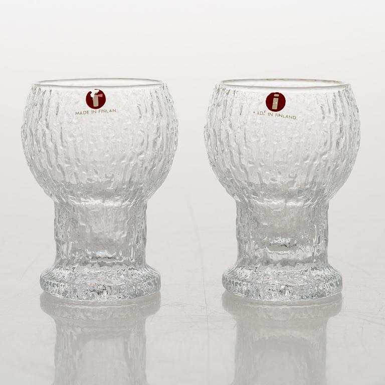 TIMO SARPANEVA, set of 12 'Naukku' drinking glasses from Kekkerit (Party) series for Iittala.