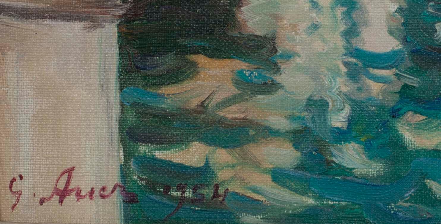 GRIGOR AUER, olja på duk, sign. och dat. 1954.