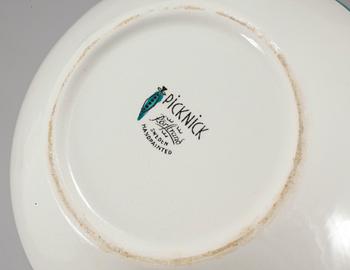 KANNA, porslin, "Picknick", Marianne Westman, Rörstrand, tillverkad 1956-71.