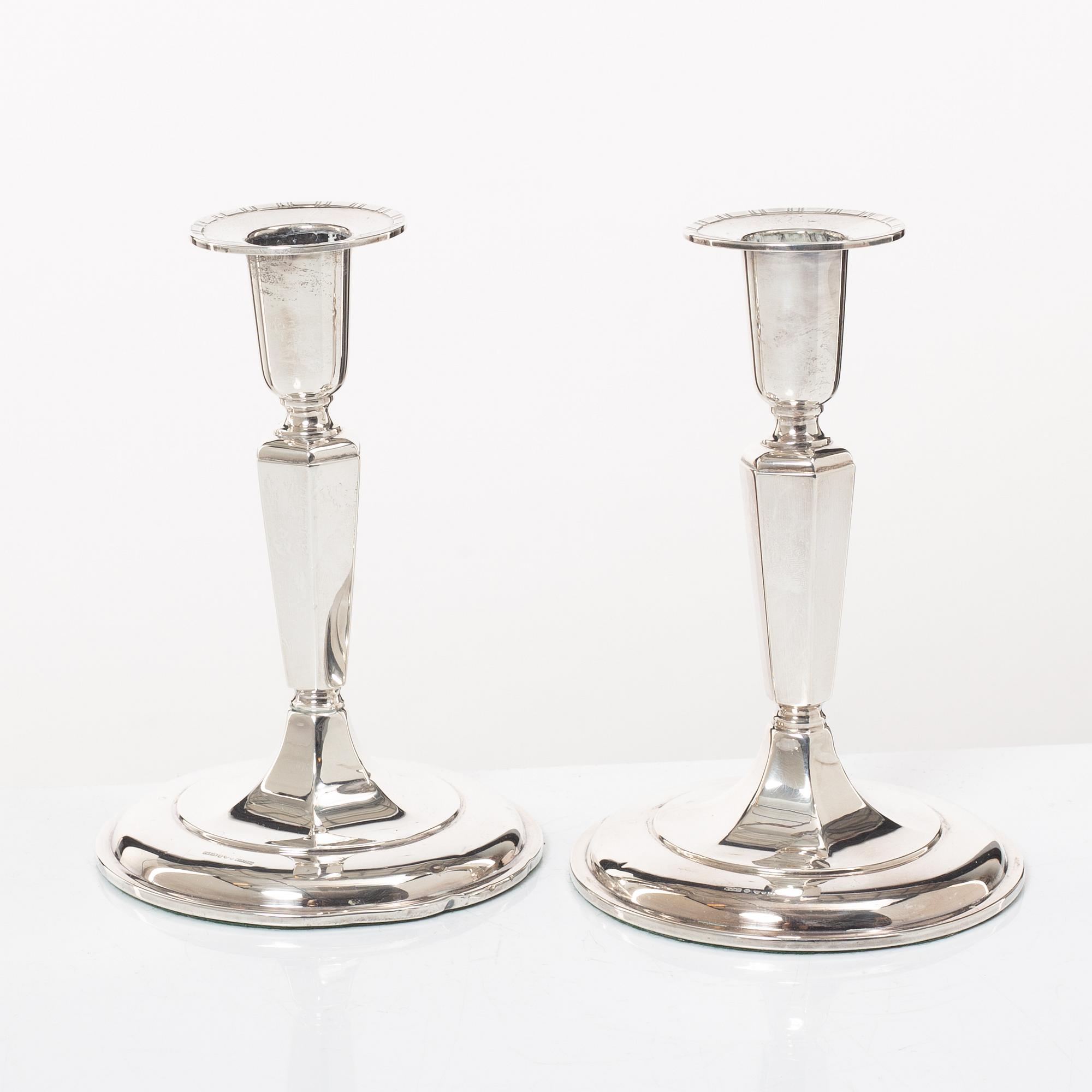 Candelabra, 2 pairs, K&EC/Ceson, Gothenburg, 1956-78.