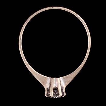 RING, 18K vitguld, diamant. Vikt ca 1,6 g.