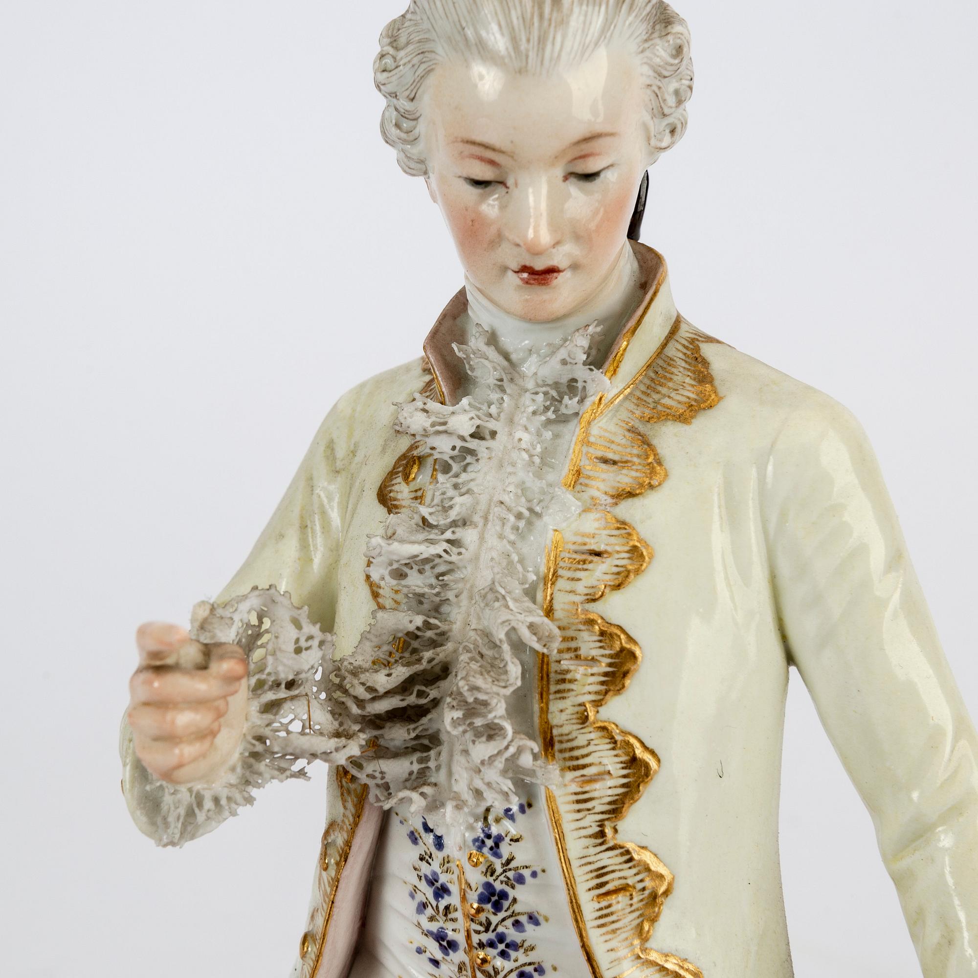 Figuriner 2 st Meissen 1900-talets första hälft porslin.