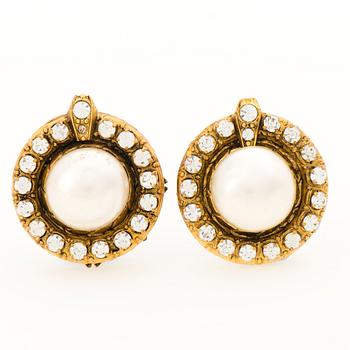 A Pair of 1970s Strass Earrings.