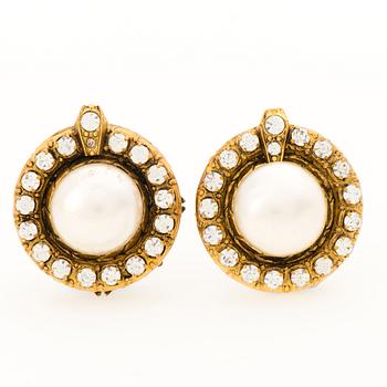 A Pair of 1970s Strass Earrings.