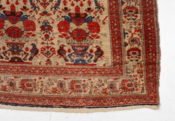 Carpet, oriental /Abadeh with Zil-isultan pattern, approx. 490 x 204 cm.