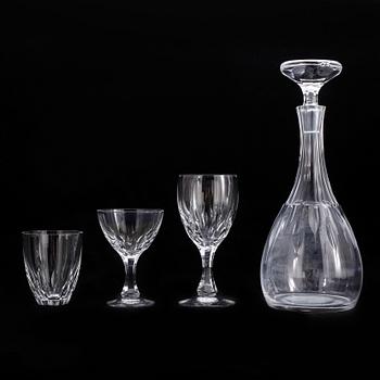 GLASSERVIS, 35 delar, "Fontän", Vicke Lindstrand, Kosta Boda.