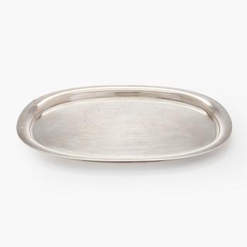 Piet Hein, Tarjotin, sterlinghopeaa, Georg Jensen, Tanska.