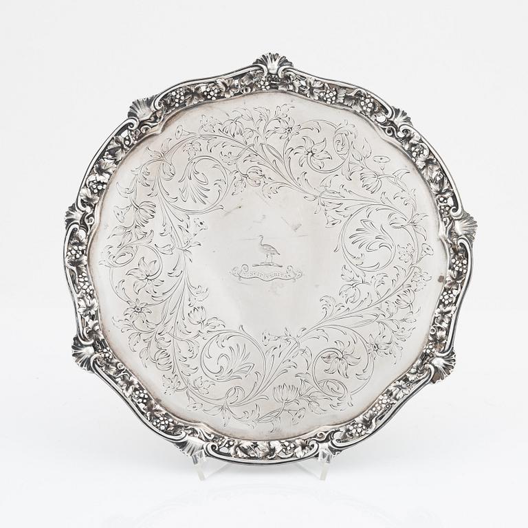 John Samuel Hunt, salver, silver, London 1851.