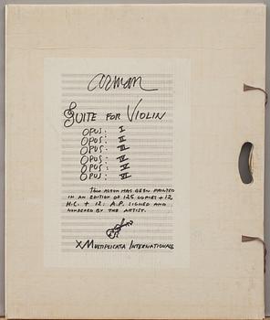 FERNANDEZ ARMAN, "Suite for violin", 6 färgserigrafier, signerade och numrerade 112/125.