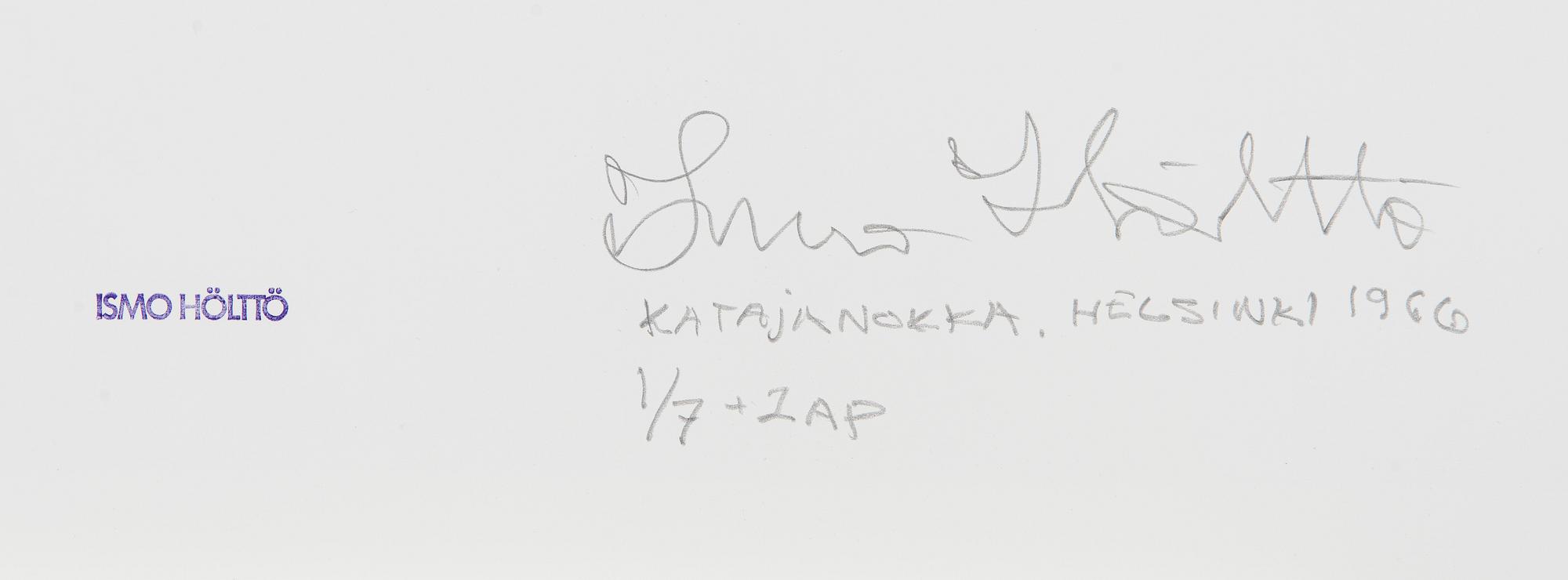 Ismo Hölttö, "Kanalgatan 1, Helsingfors 1966".