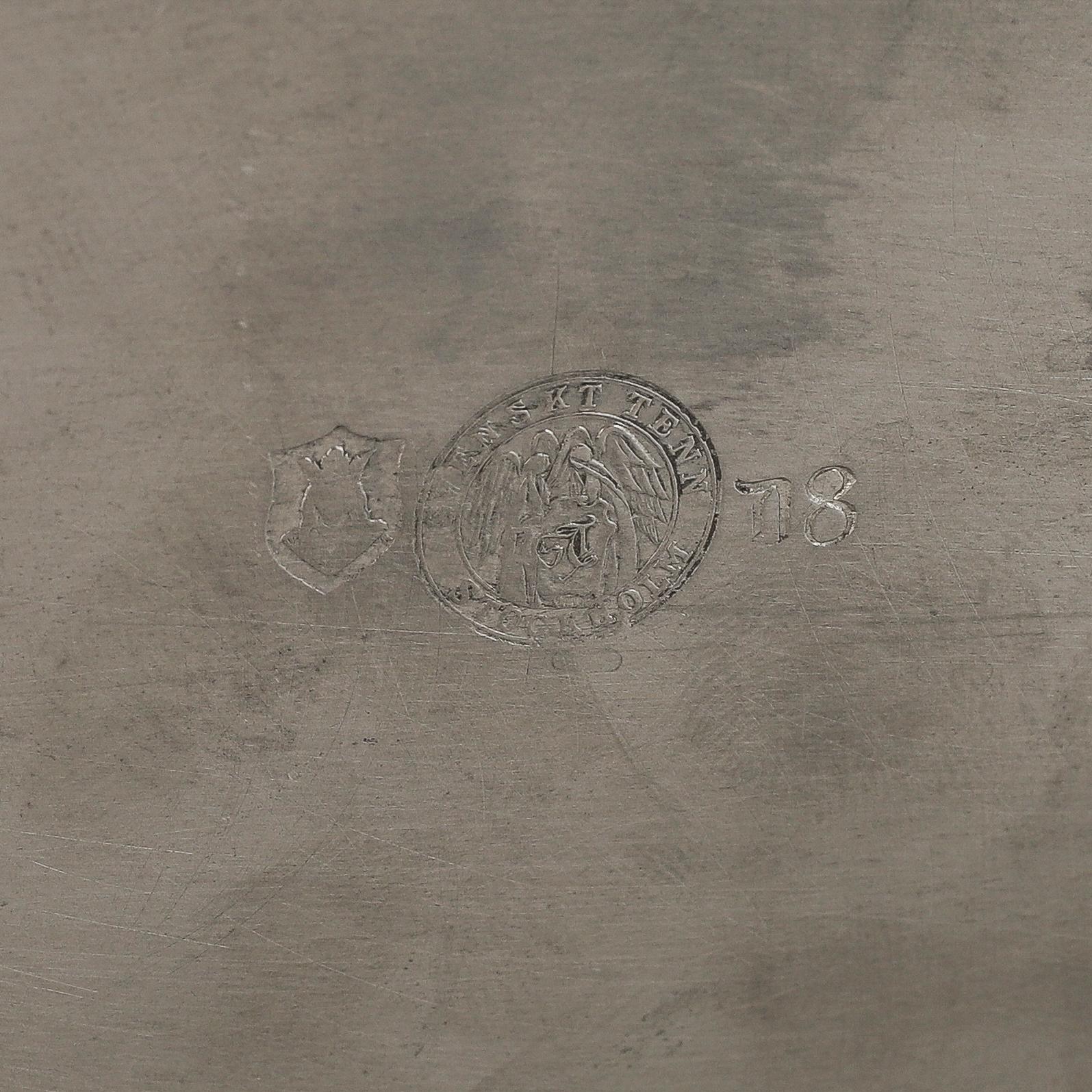 NILS FOUGSTEDT, a pewter jardiniere, Firma Svenskt Tenn Stockholm 1930.