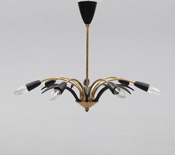 TAKLAMPA, 1900-talets mitt. Höjd ca 55 cm.