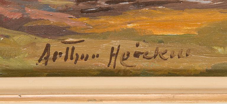 Arthur Heickell, oil on canvas, signed.