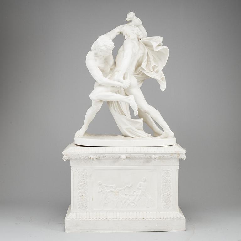 JOHAN PETER MOLIN, efter. Skulptur, parian, Gustavsberg.