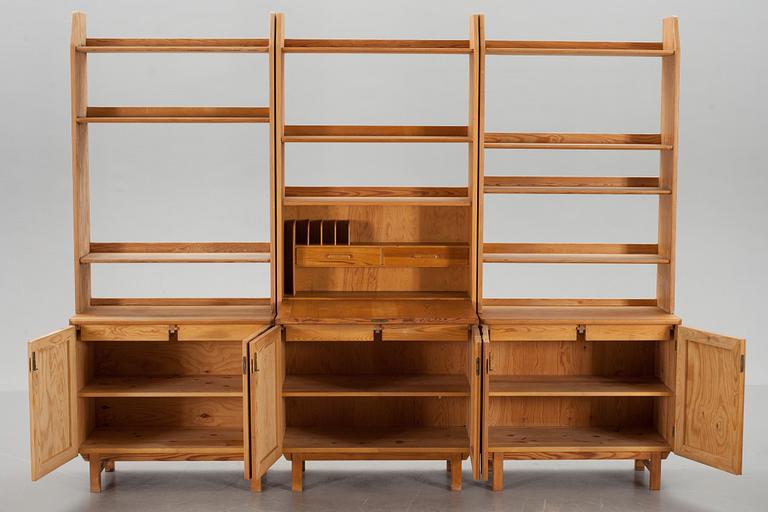 BOKHYLLA, 3 delar, Carl Malmsten, Svensk fur.