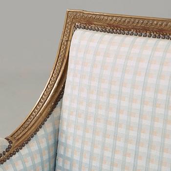 A Louis XVI circa 1770 marquise by Jean-Baptiste Lelarge, master in Paris 1738-71.