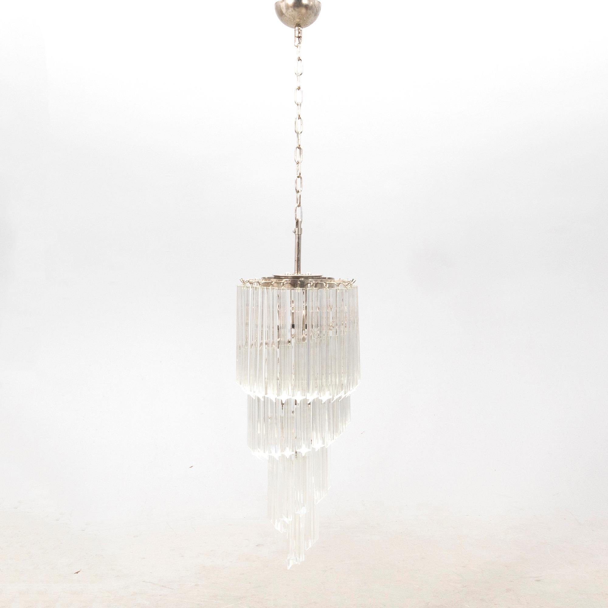 Taklampa Italien Murano 1900-talets andra hälft.