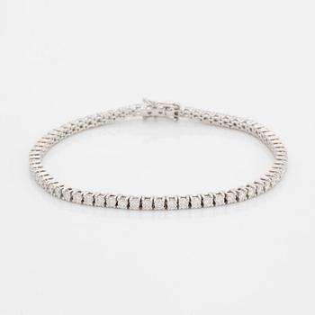 Brilliant-cut diamond bracelet, with certificate HRD.